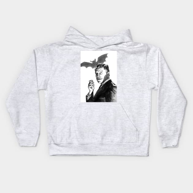 Vincent Price Kids Hoodie by BarnabyEdwards